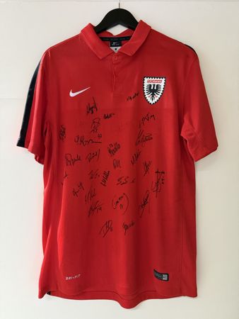 Signiert FC Aarau Nike Poloshirt