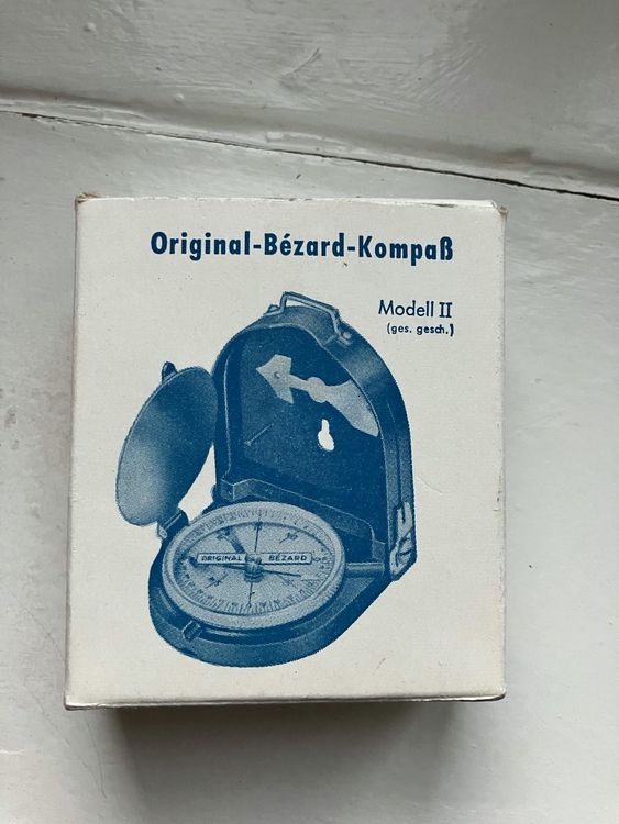 Boussole Militaire Ancienne Originale Bezard - Instrument Maritime Vintage, Avec Traces D'usage
