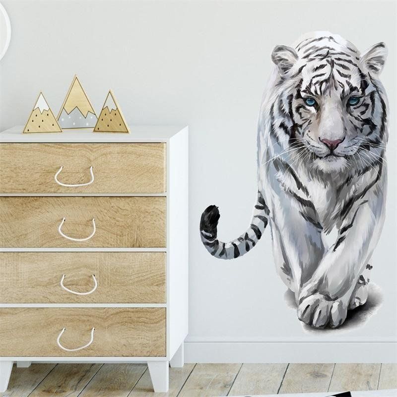 Aufkleber: Sticker weisser Tiger 57x30 cm – Neu und originalverpackt aus Langenbruck von Gumsi