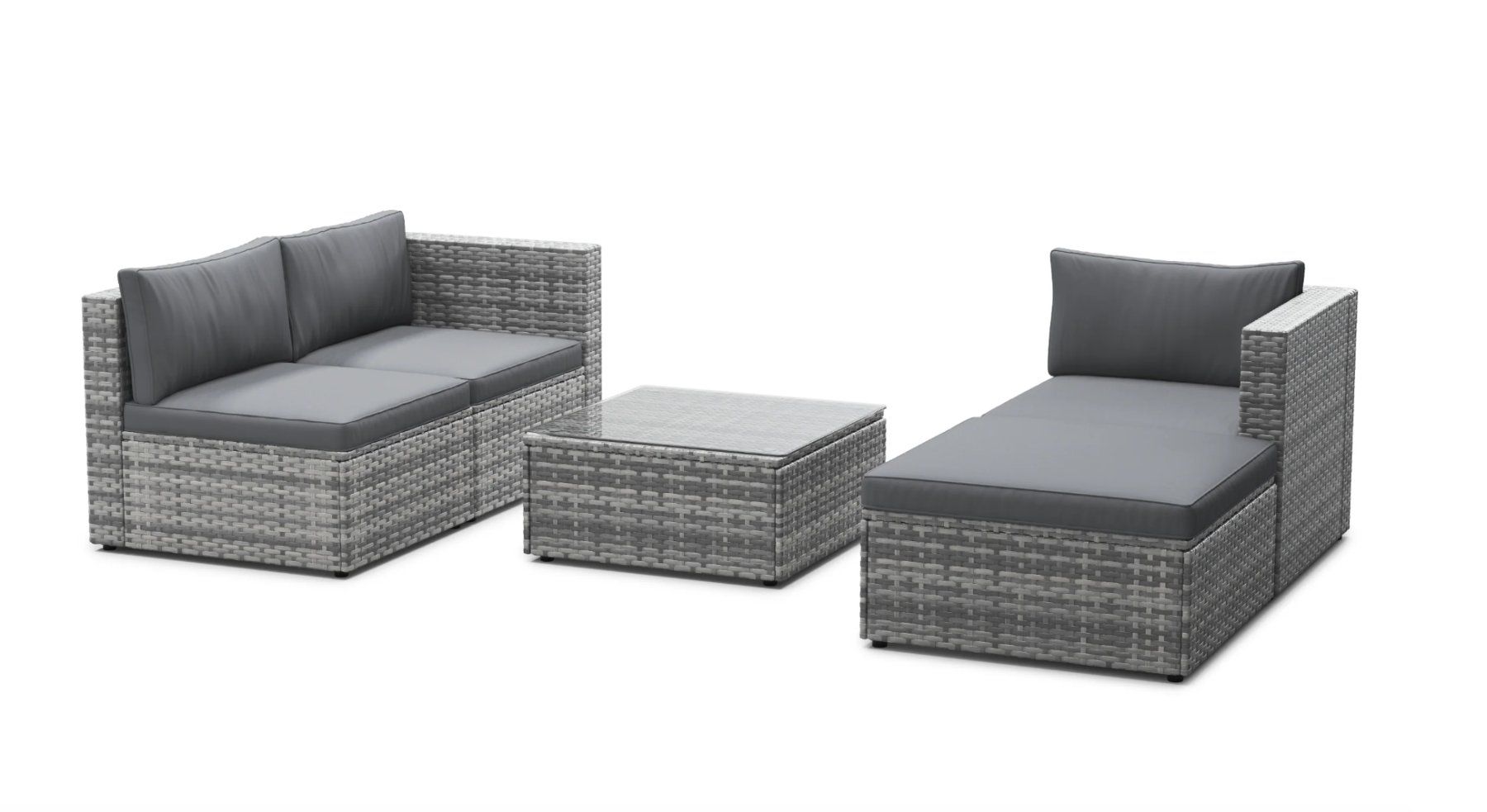 Divani: Rattanlounge MALIBU grau / anthrazit - Gratis Versand – Nuovo e nell'imballaggio originale da Kleinwangen venduto da Maluwa_GmbH 5