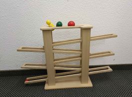 NIC Holz Kugelbahn für Kinder, Murmelbahn, Top Zustand!
