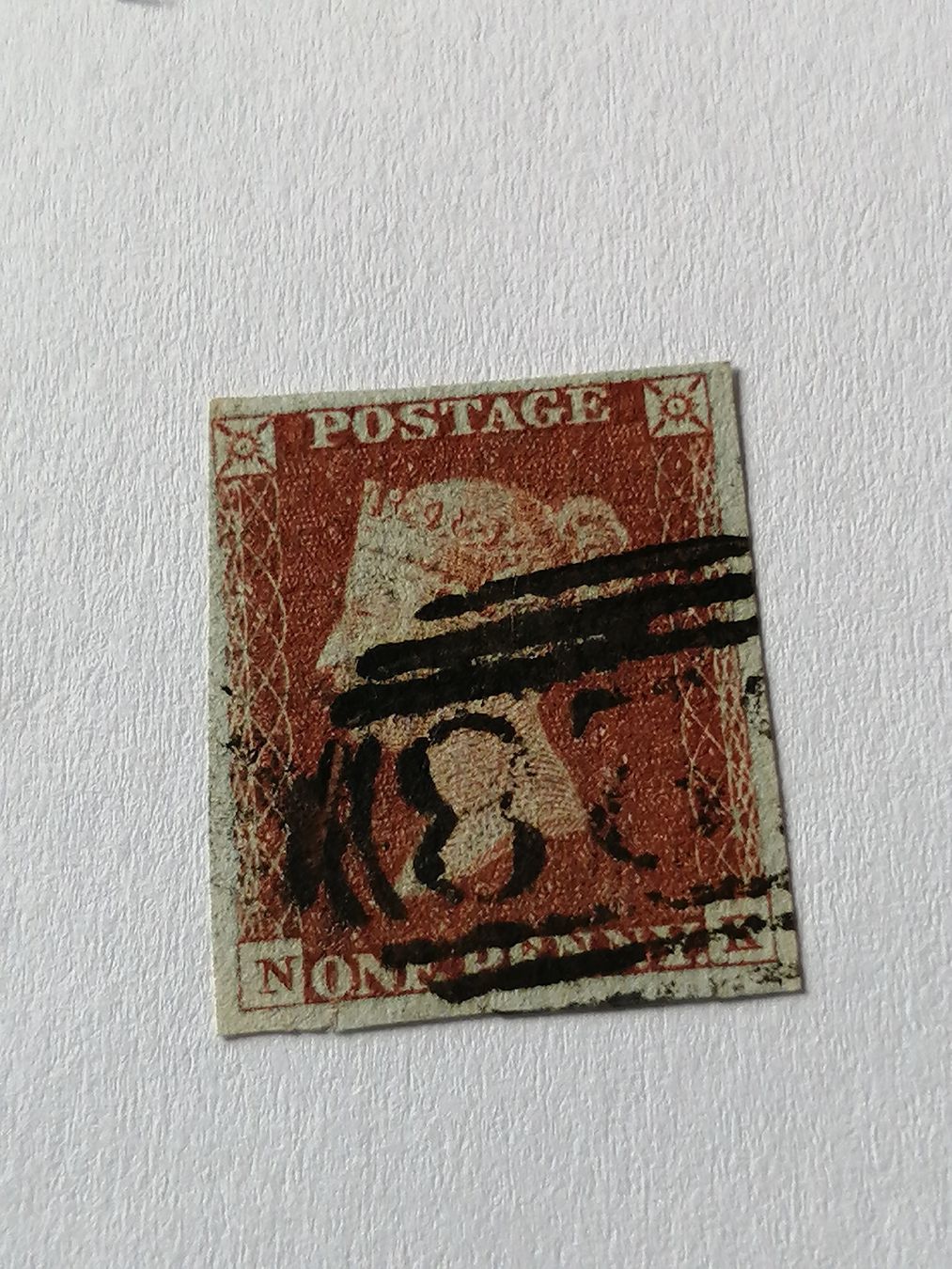 Alle Briefmarken: One Penny Red 1844 – Gebraucht aus Happerswil von tschergi
