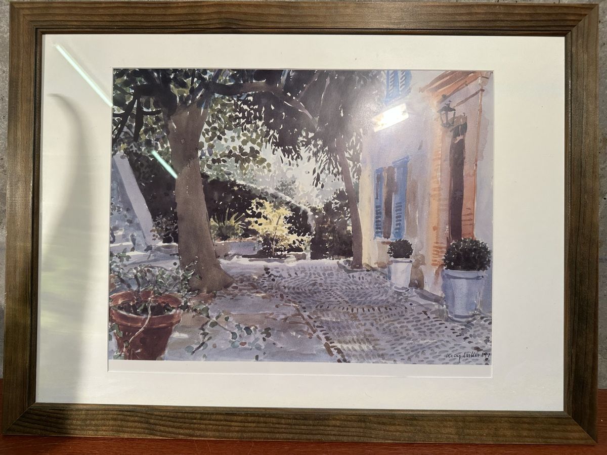 Dipinti: Aquarelle encadrée, signée – Usato da Lausanne venduto da artnouveau04 1