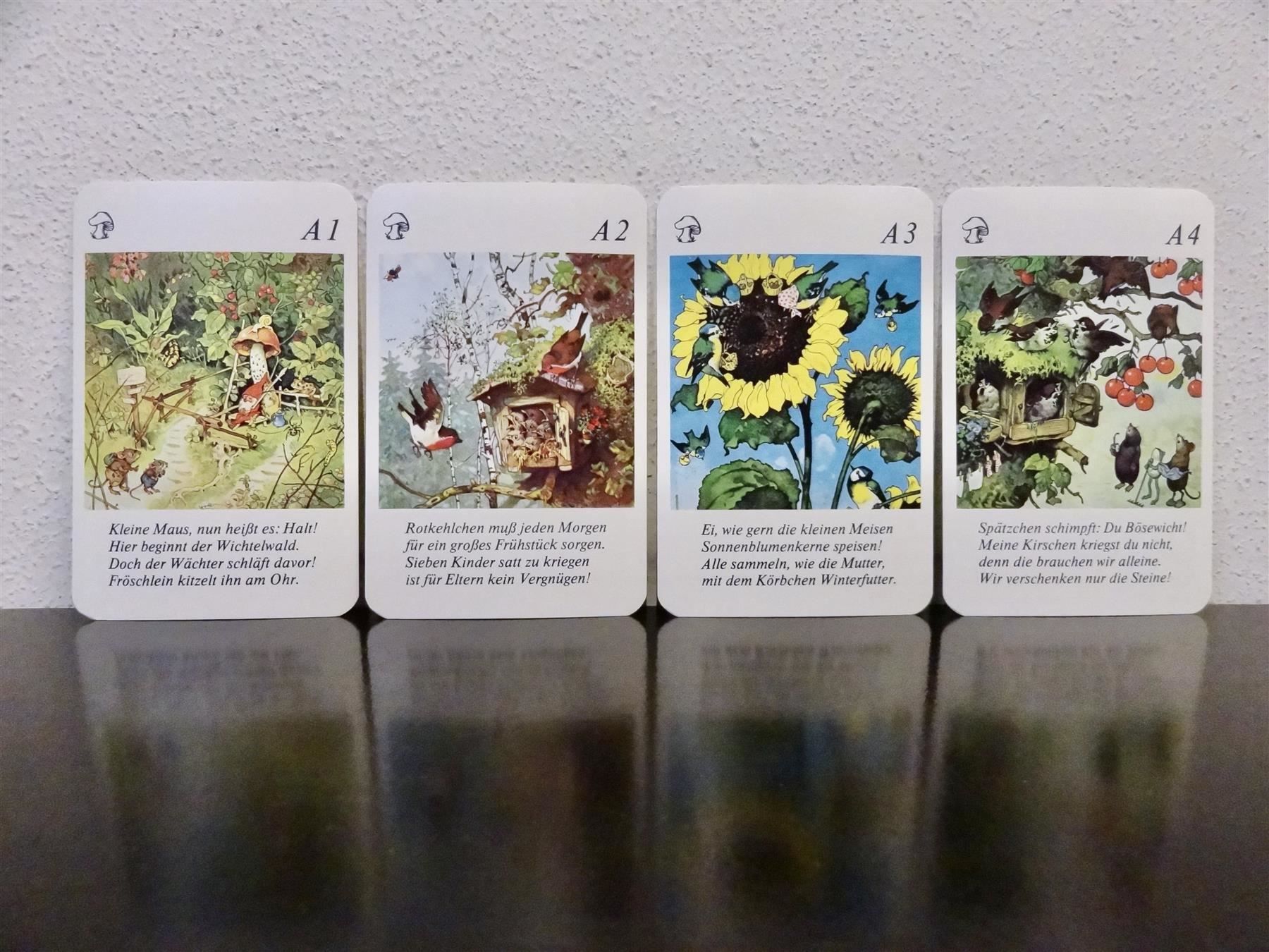Giochi: schönes Quartett BESUCH IM WICHTELWALD – Usato da Kerzers venduto da wisaundso 3