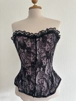 Corset dentelle noir rose taille L Tout feu tout femme