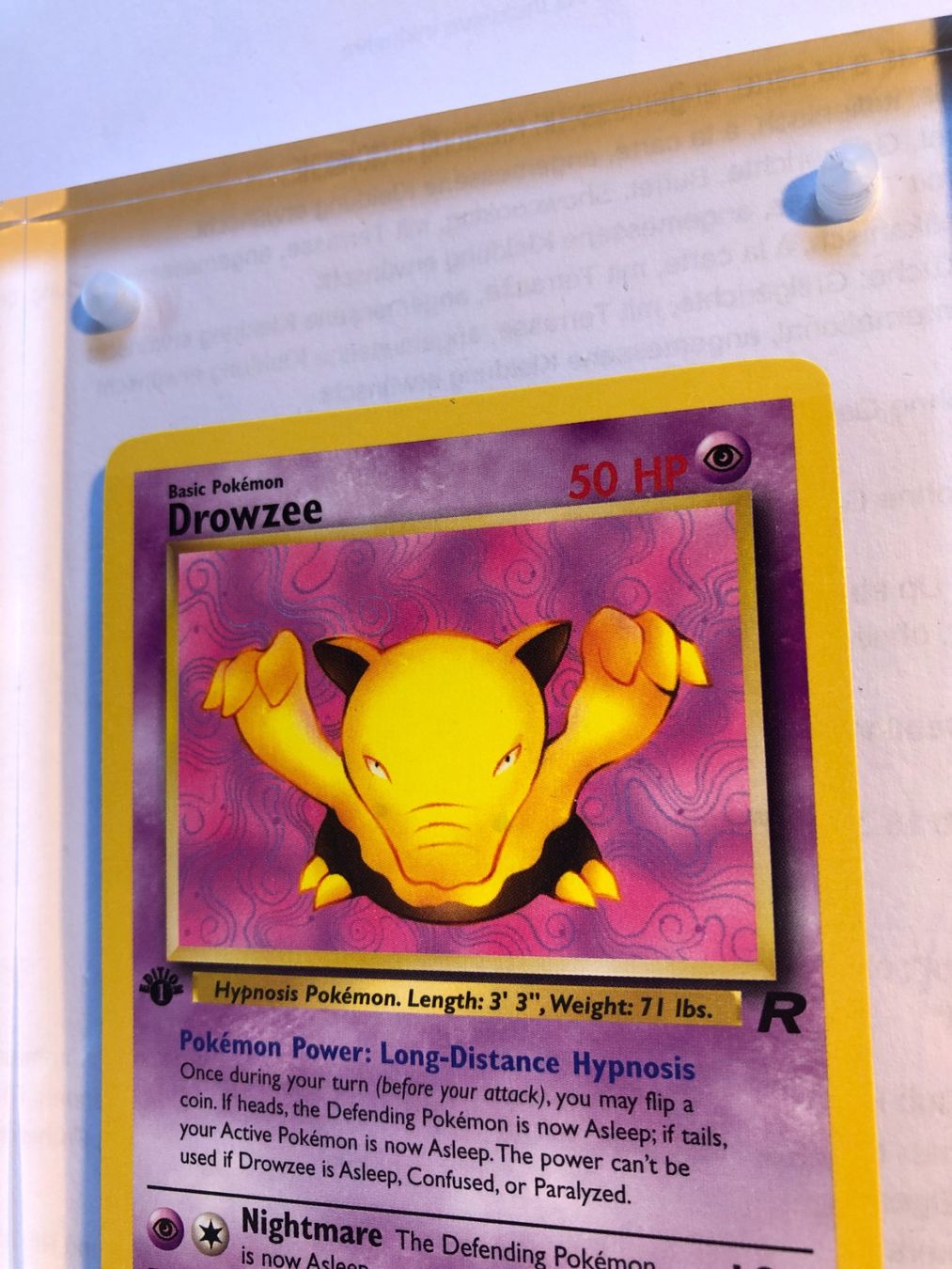 Cartes à collectionner: Drowzee 1st Team Rocket - MINT - ab 1.- – D'occasion à Giubiasco par dan_pr8b 3