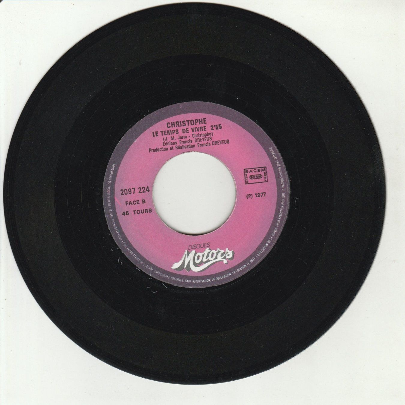 Dischi in vinile: Christophe - Main dans la main 7" Vinyl 1977 – Usato da Tübach venduto da JamesStone 3
