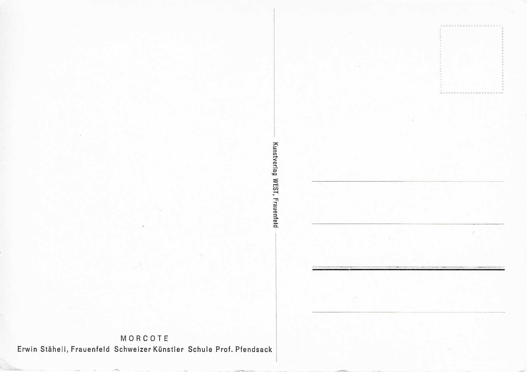 Cartoline postali: Morcote Erwin Stäheli Frauenfeld – Nuovo (secondo la descrizione) da Rothrist venduto da Stranglehold 1