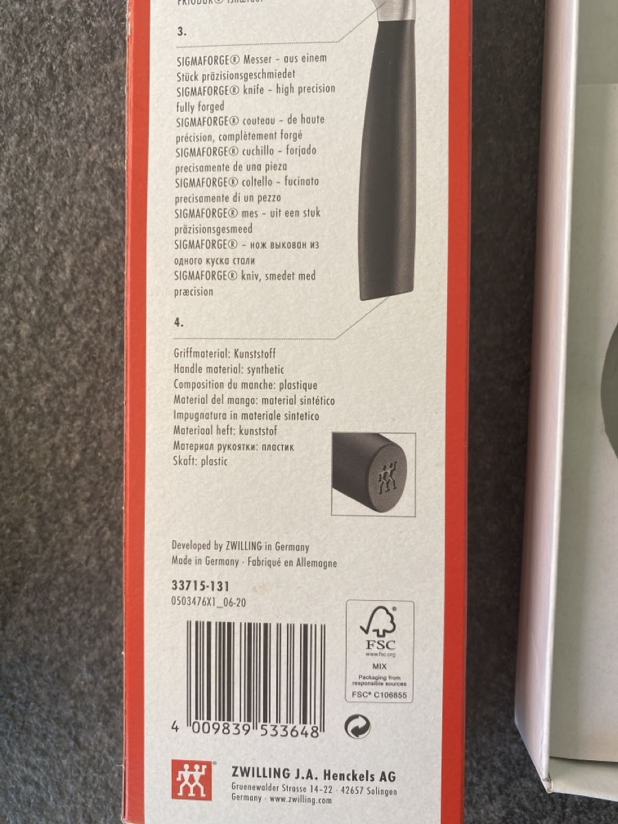 Zwilling Couteaux de cuisine: ZWILLING Universal Messer FIVE STAR PLUS neu mit Box – Neuf avec emballage d'origine à Effretikon par Kiri013 2