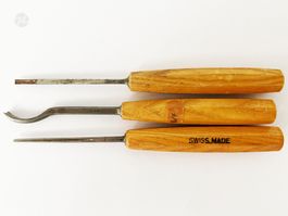 Pfeil Stecheisen Set 3x Swiss Made Holzschnitzmesser Messer