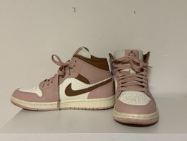 Nike Air Jordan 1 Mid Pink/White- Gr. 38/wie neu