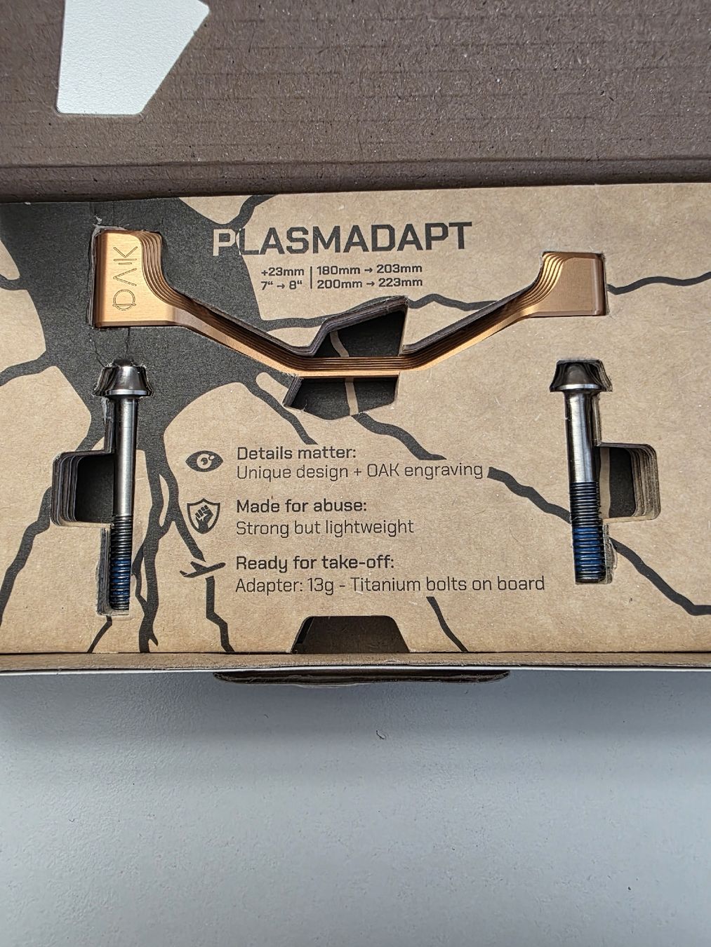 Pezzi di ricambio: Bremsscheibenadapter Velo von Oak PM-PM, Diverse – Nuovo e nell'imballaggio originale da Bassersdorf venduto da Zopzero 9