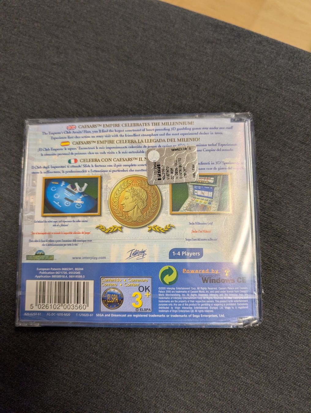 Giochi: Caesars palace Sega Dreamcast – Nuovo e nell'imballaggio originale da Giubiasco venduto da Ticinerd 1
