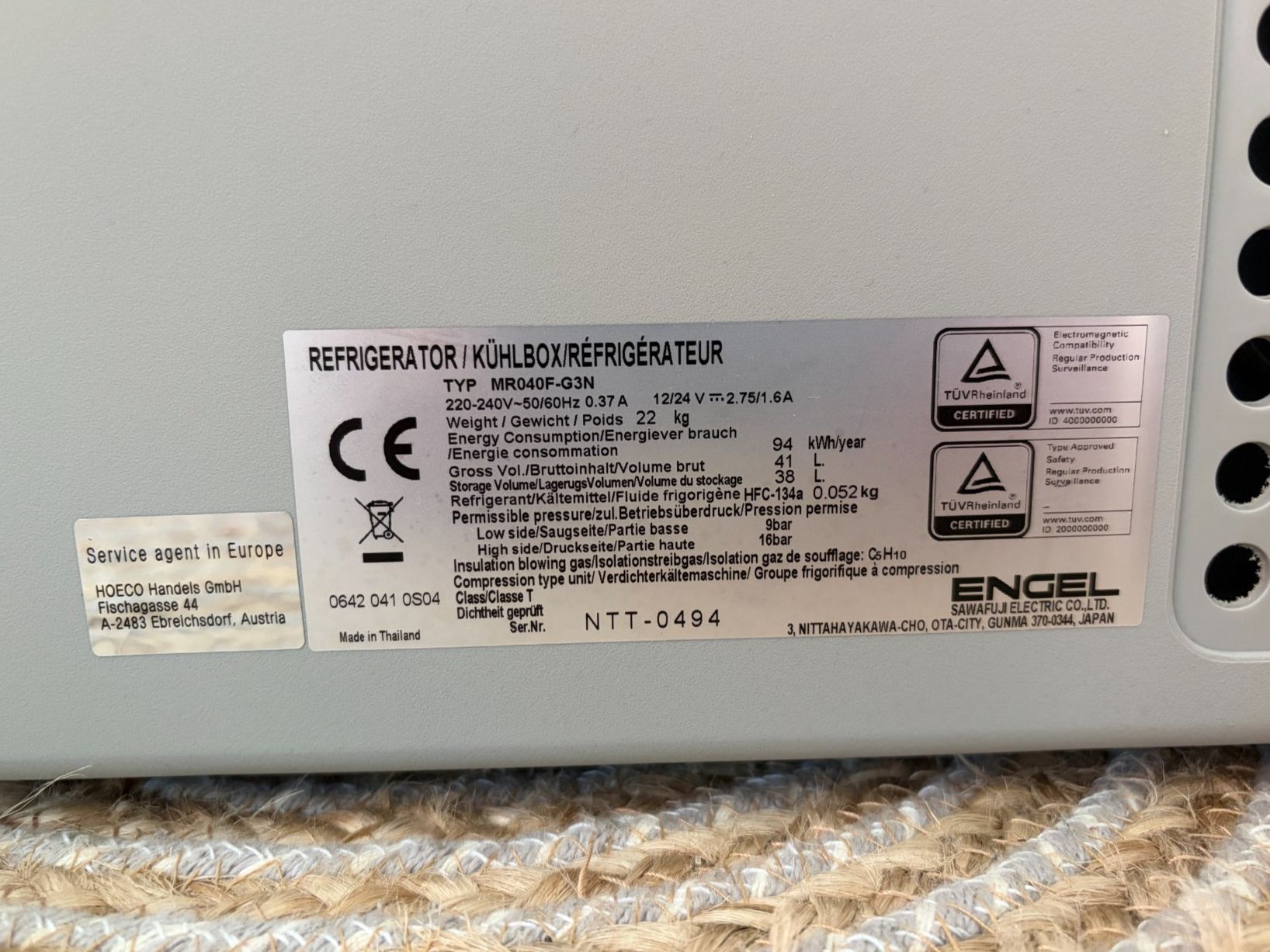 Frigoriferi: Frigo Engel MR040 - Réfrigérateur portable – Usato da Tavannes venduto da Jupaps 8