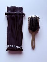 Mini brosse DESSANGE Paris dorée avec pochette neuve