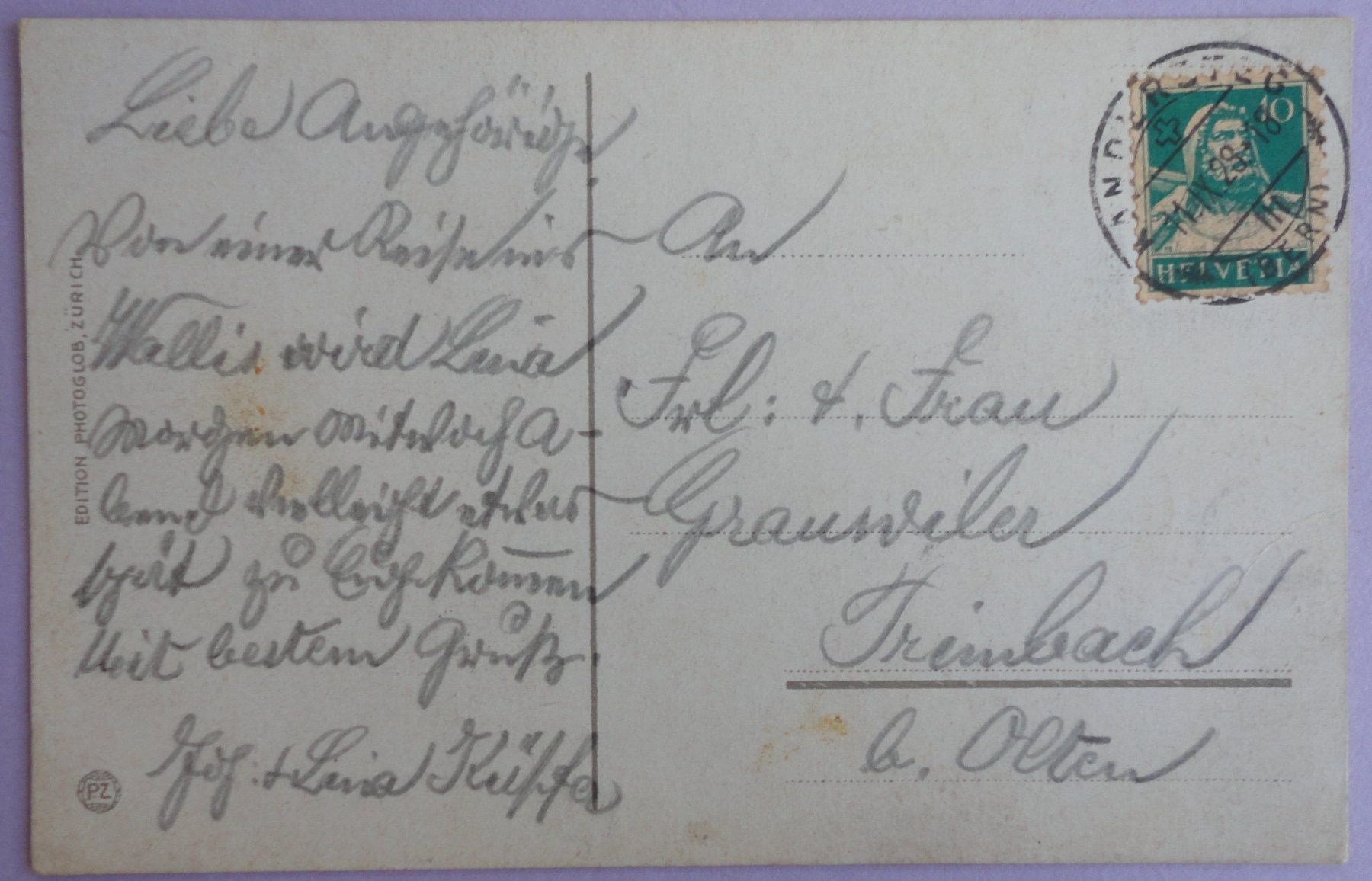 Cartes postales: Gemmi, Hotel Wildstrubel mit Daubensee – Défectueux à Fétigny par Billy2miny 1