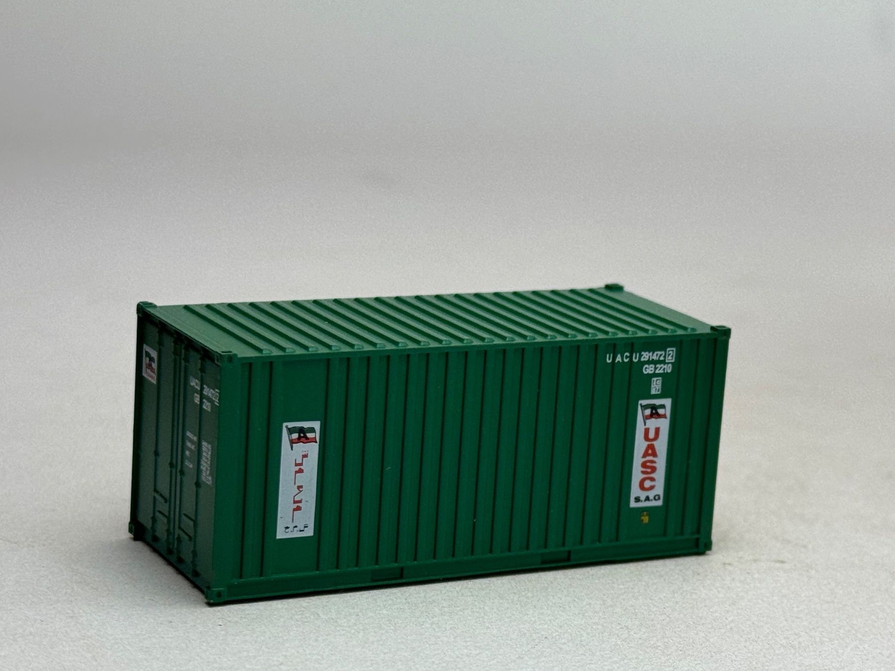 Modellini di ferrovie: EB- 20 Ft. Container UASC grün – Usato da Elm venduto da Wikmtz 1