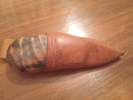 G. Flueck Messer mit Lederscheide, Top Zustand!
