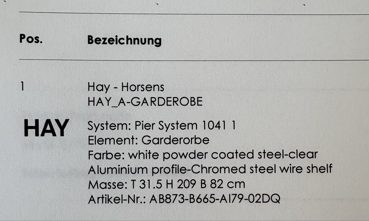 Hay Guardaroba: Garderobe Marke HAY – Nuovo (secondo la descrizione) da Zürich venduto da Sunshine2409 1
