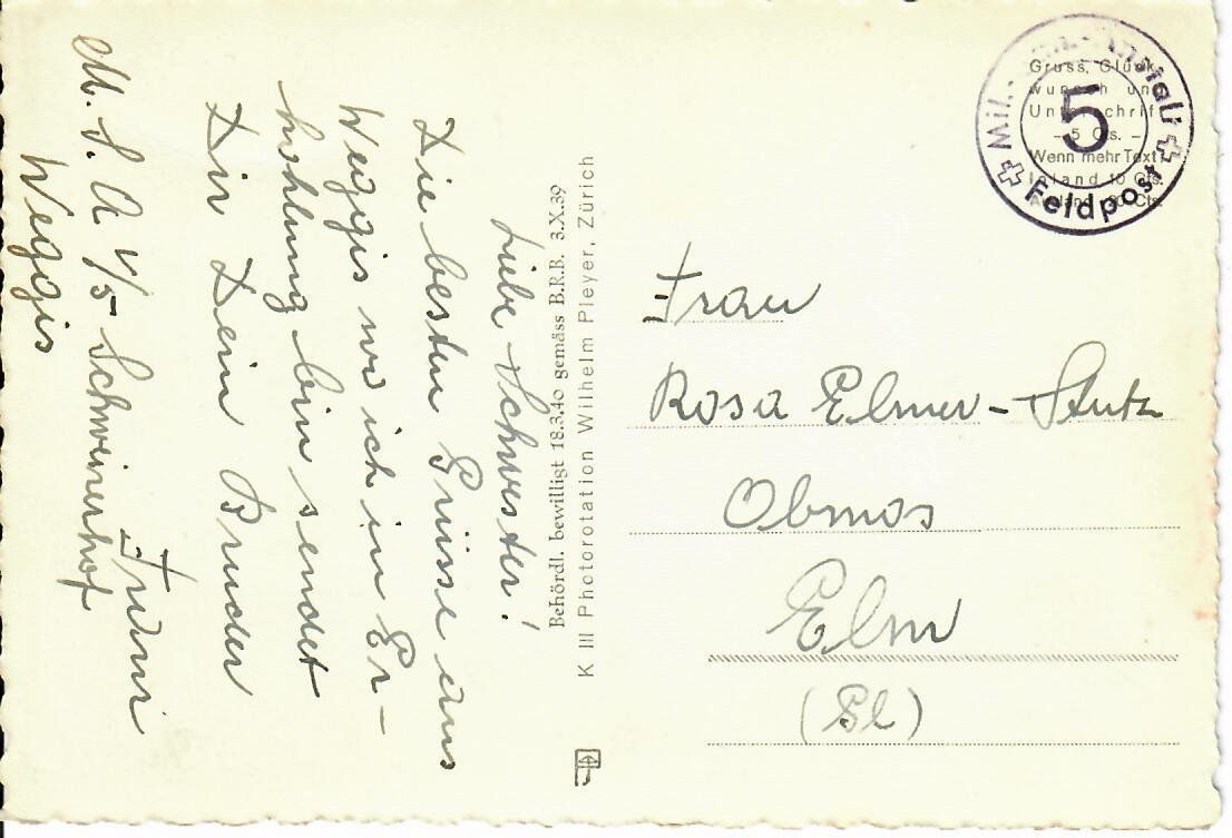 Cartoline postali: Weggis – Usato da Hochdorf venduto da Ziegel-16 1