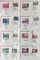 A 1964 8 Ersttagsbriefe Weltkongess Wien FDC