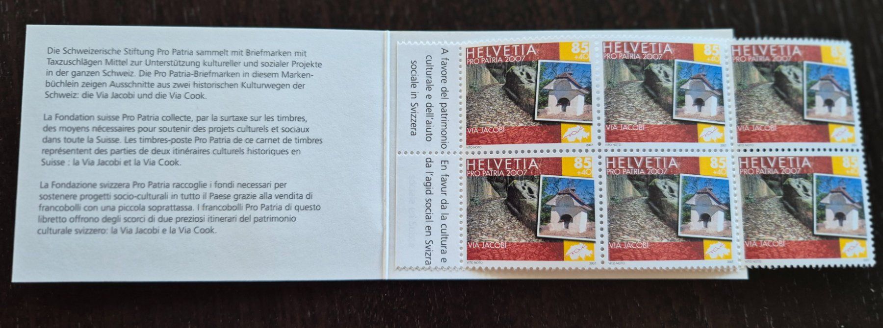 Tutti i francobolli: Markenheft Pro Patria 2007 postfrisch – Usato da Buus venduto da papillon098 1