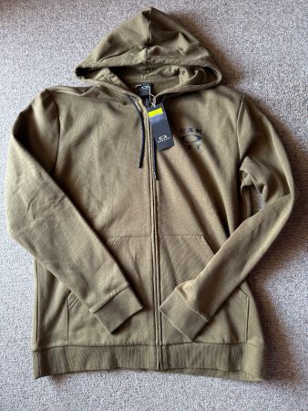 Neuer Oakley FZ Fleece Hoodie, Herren, Gr. XL, olive