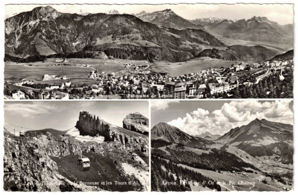 Cartoline postali: Leysin - 3 Bild AK – Usato da Binningen venduto da Mountainrider