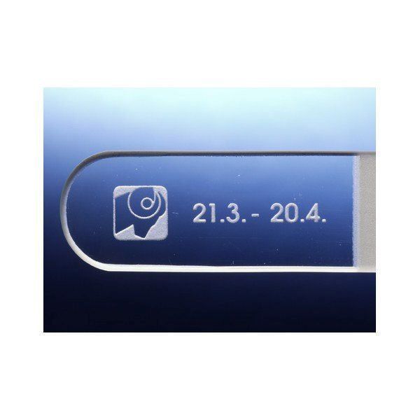 Unghie finte: Glasnagelfeile mit Sternzeichen – Nuovo e nell'imballaggio originale da Mosnang venduto da Glascom1