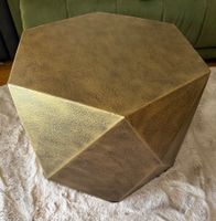 Beistelltisch geometrisch goldfarben Metall