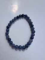1 Stein-Armband aus Aventurin blau, 20cm x 6m