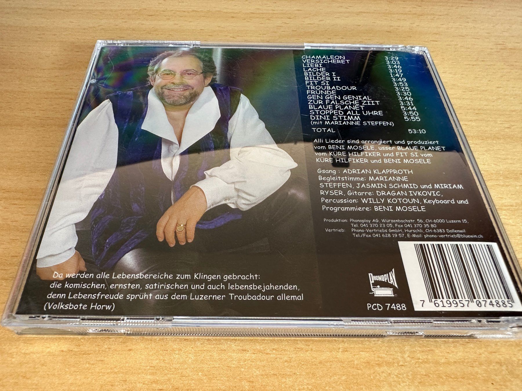 CD: Adrian Klapproth – Chamäleon – Usato da Rikon im Tösstal venduto da Alpenmutz 1