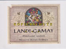 Etikette für Wein - Landi Gamay /bd