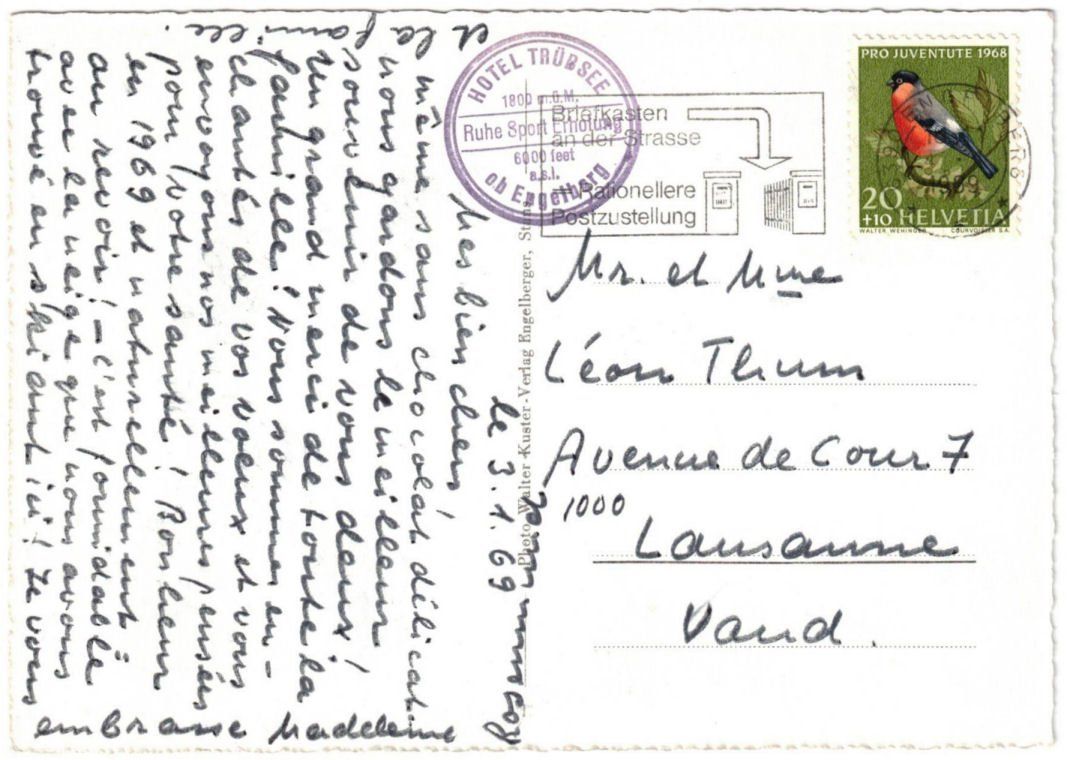 Cartoline postali: Engelberg - Luftseilbahn Gerschnialp--Trübsee – Usato da Binningen venduto da Mountainrider 1