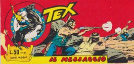Italian comic strip TEX SERIE PUEBLO # 31 1965 IL MESSAGGIO