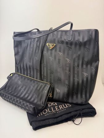 Maison Mollerus MM Luzern Shopper city classic schwarz/gold