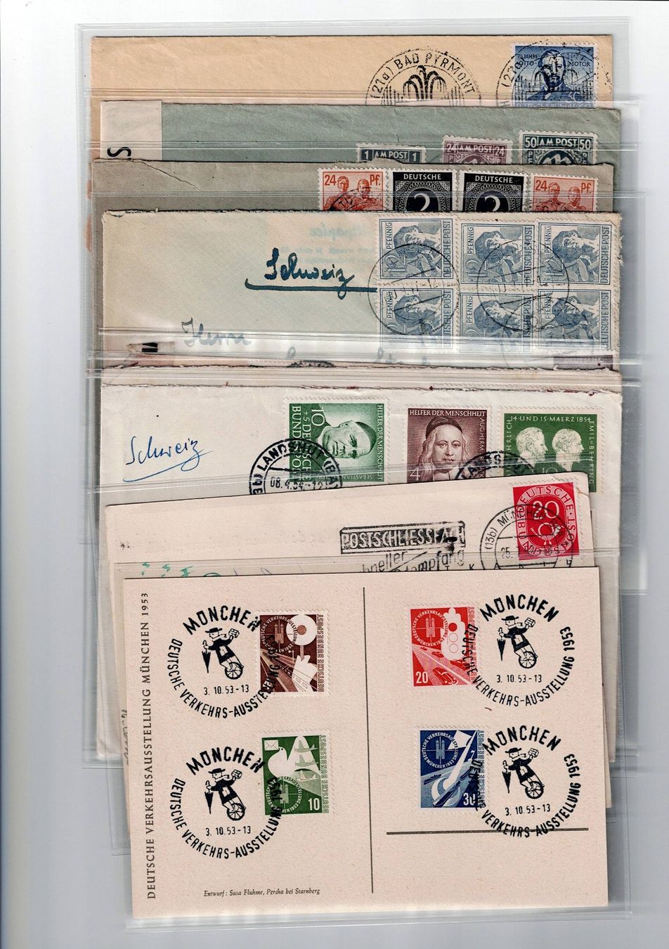 Tous les timbres: Deutschland, 10 Belege 2 – D'occasion à Hinteregg par McCharly01
