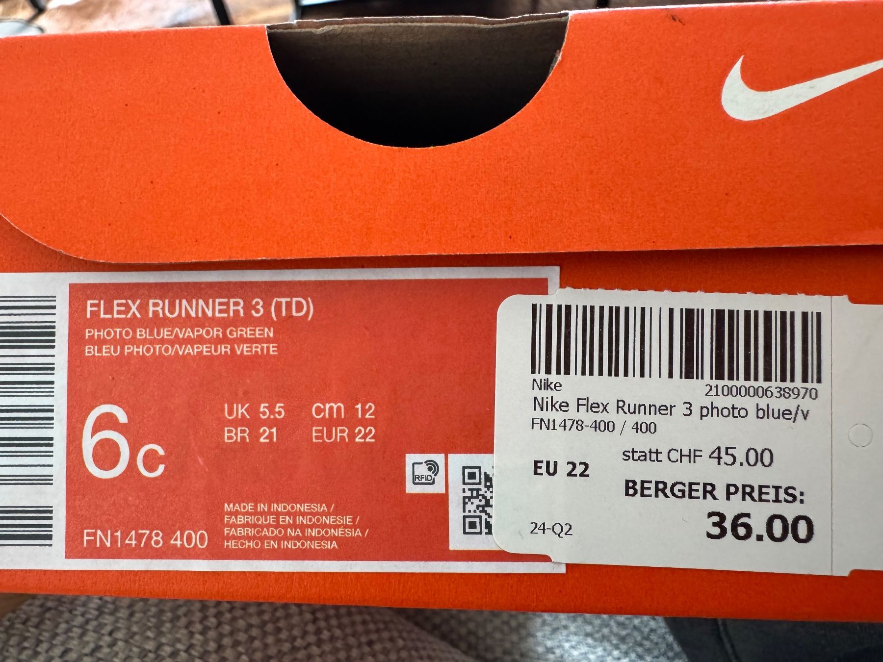 Chaussures garçon: Nike Flex Runner 3 – Neuf avec emballage d'origine à Corpataux par seniz 7