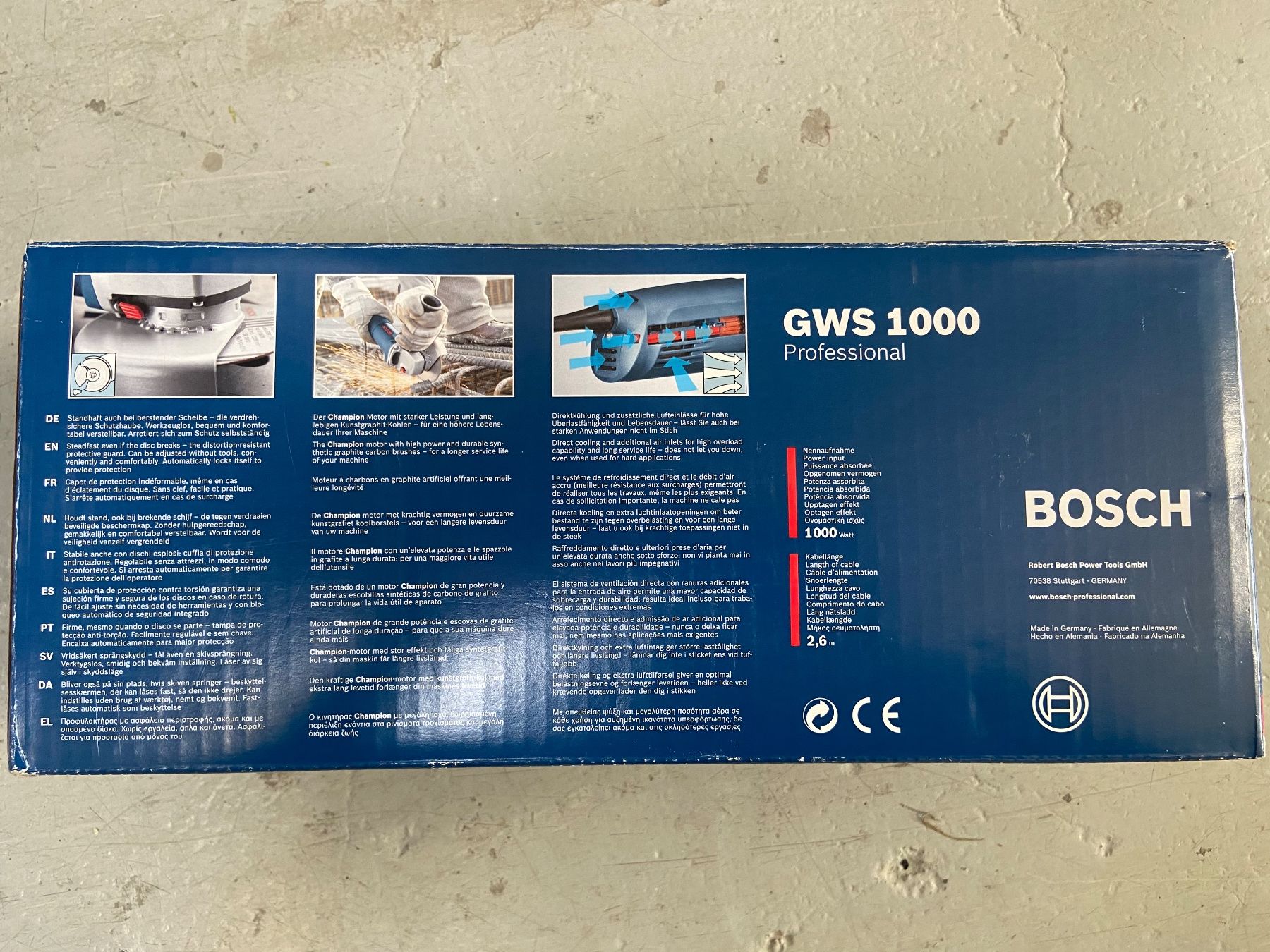 Tutte le macchine: BOSCH | Winkelschneider GWS 1000 | Kabel – Nuovo e nell'imballaggio originale da Altendorf venduto da Atelier76AG 2