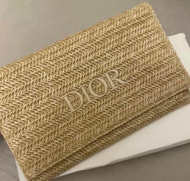 Stroh Clutch Tasche Für Damen – Natürliches Stroh, 20x30 Cm, Mit Magnetverschluss, Schwarz