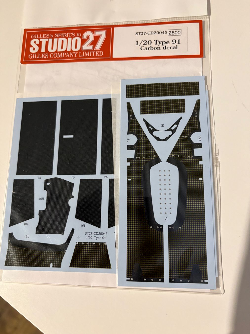 Kit di modellismo & Modellini statici: 1/20 LOTUS TYPE 91 CARBON DECALS – Usato da MÜHLEDORF/SO venduto da tru_wsv8
