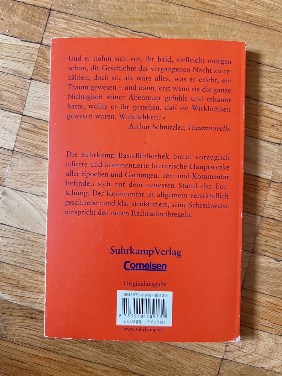 Libri: Traumnovelle – Nuovo (secondo la descrizione) da Winterthur venduto da Leonie_s 1
