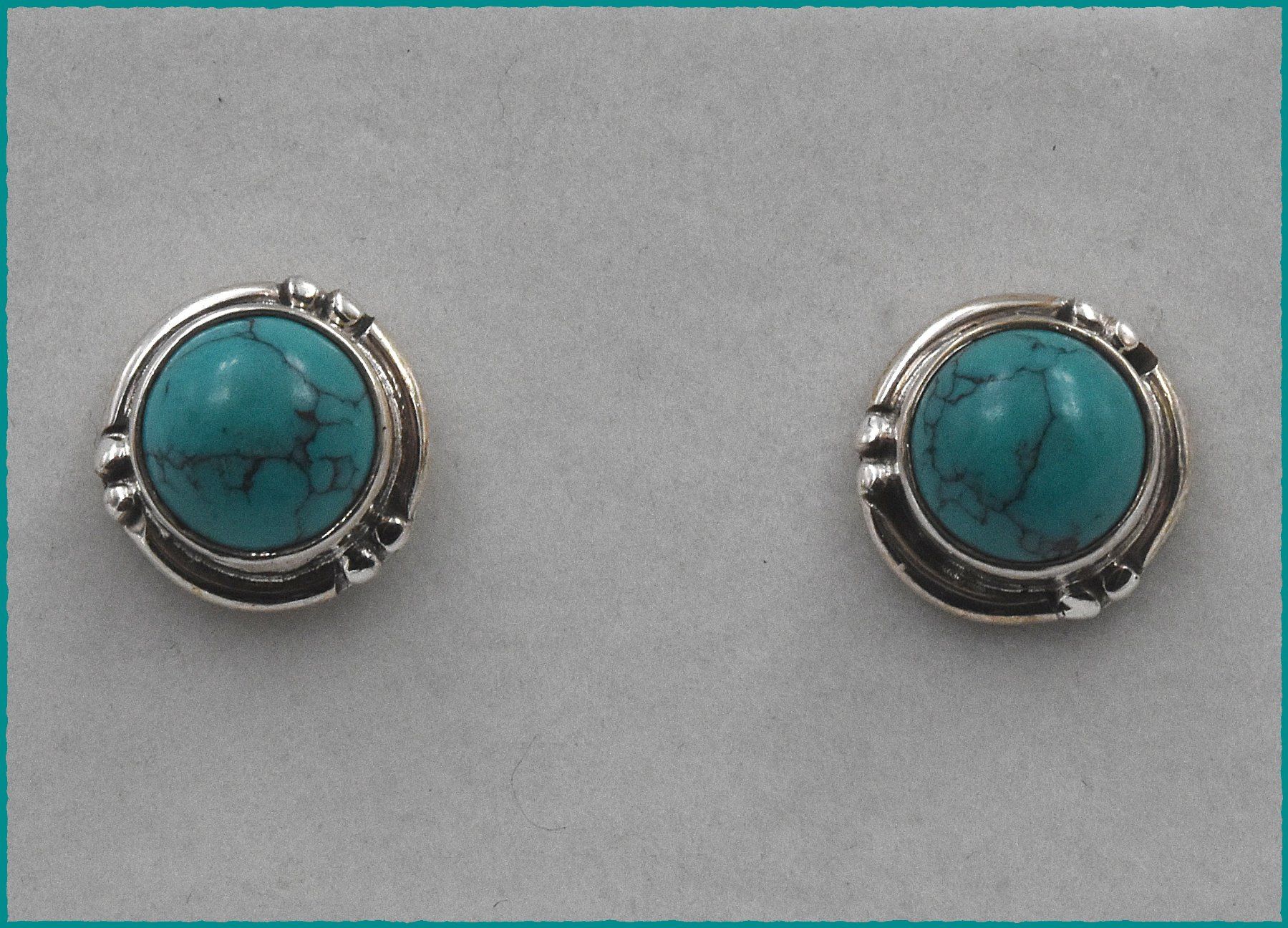Orecchini pendenti & Orecchini a lobo: TURQUOISE, Türkis Ohrstecker 925 Silber – Nuovo e nell'imballaggio originale da Oberglatt ZH venduto da Goldfee1