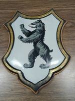 Altes Blech Wappen Schild / Appenzell Fabrik Wieser Zürich