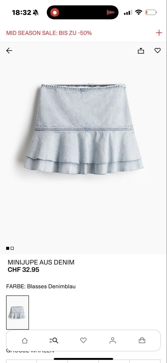 H&M Röcke: New denim mini skirt by H&M, 36 – Neu und originalverpackt aus Zug von Nat.yushkevich 2