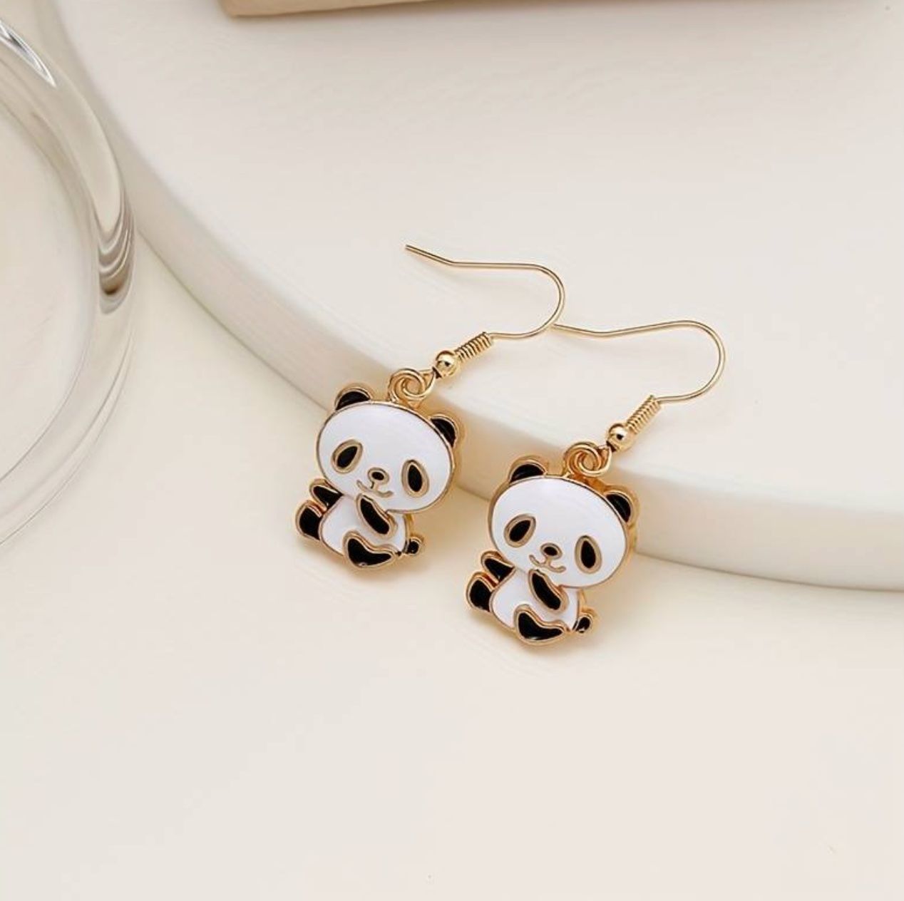 Orecchini pendenti & Orecchini a lobo: Ohrenringe "Panda" Kindergeschenk – Usato da Laufen venduto da Bellavitaboom 4