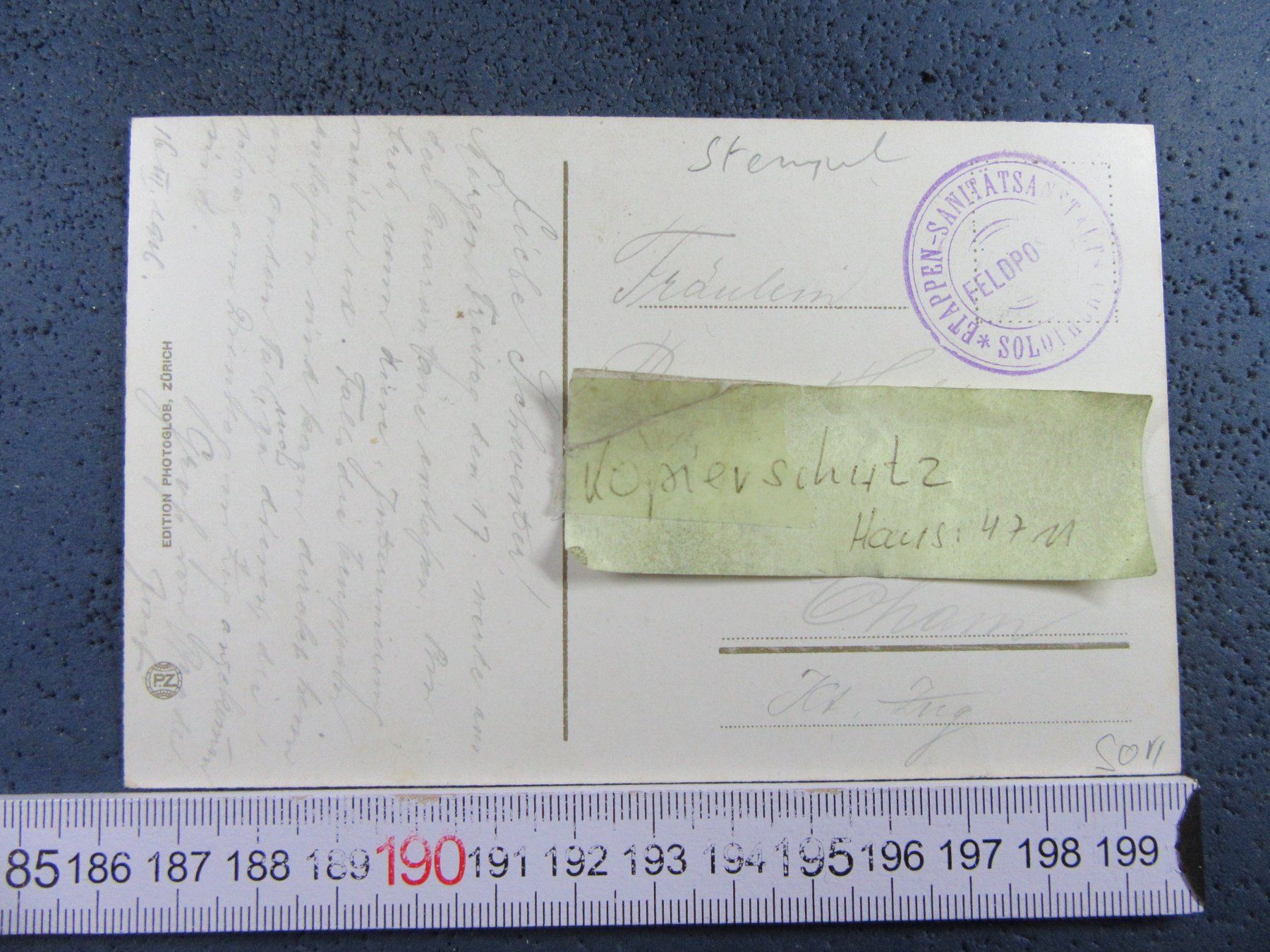 Cartoline postali: SOLOTHURN AN DER AARE 1916 FELDPOST AK SO – Usato da Ettingen venduto da Hausi4711 1