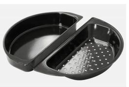 %neue Grill Halbmond Kochset / Grillschalen /2 Teilig