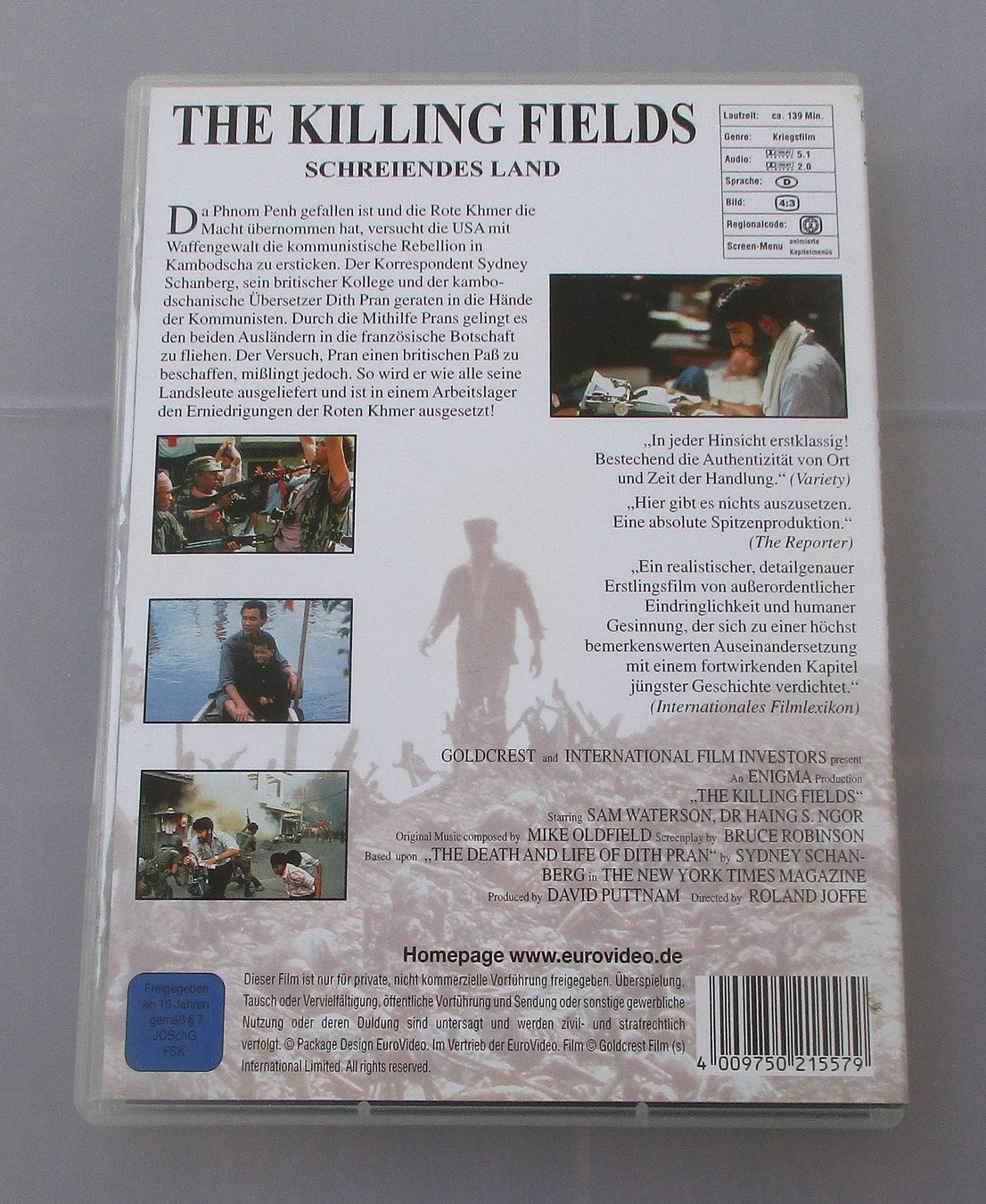 Tutti i DVDs: THE KILLING FIELDS - John Malkovich/Roland Joffe – Usato da Wattwil venduto da Muriel10 1
