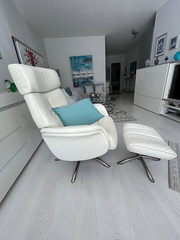 Sessel: Fauteuil relaxe en cuir - parfait état – Gebraucht aus Romanel-s-Lausanne von liliti2001 3